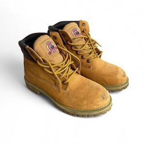 Brahma Hubert Classic Wheat Work Boots - Men's Durable Lace-Up